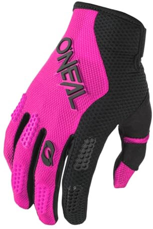 O'NEAL | Fahrrad- & Motocross-Handschuhe | MX MTB DH FR Downhill Freeride | Langlebige, Flexible Materialien, belüftete Handinnenfäche | Women's Element Glove | Damen | Schwarz Pink | Größe XL