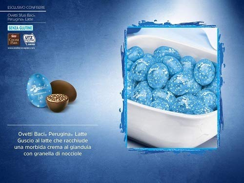 Ovetti Baci Perugina al latte ripieno con nocciole 500 gr senza glutine