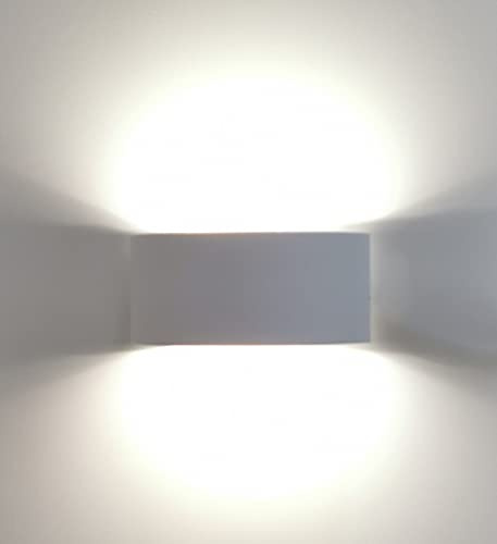 Trango 3075W IP44 Up & Down Wandstrahler in Weiß matt inkl. weiß leuchtend LED Leuchtmittel *OTTO* für innen & außen, Außenwandleuchte, Außenstrahler, Wandstrahler, Wandleuchte
