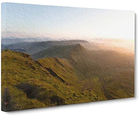 Pen y Fan in The Brecon Beacons Wales Canvas Wall Art Print 30x20 Inch | Ready to Hang, Gallery Wrapped, Fade-Resistant Inks, Securely Packaged, UK Made