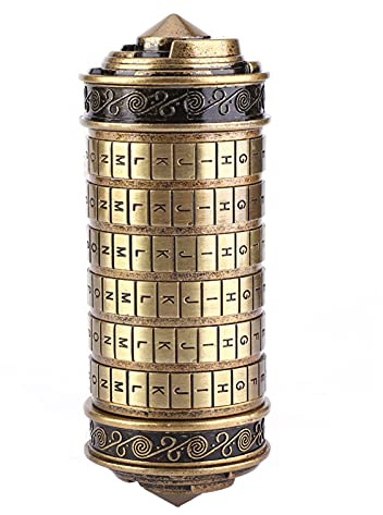 Wakects Code Cryptex Lettre Mot De Passe Serrure Anneau Titulaire Cadeaux avec Exquis Coffret for Christmas Valentine's Day Brain Teaser Lock Puzzles 13x6x23cm