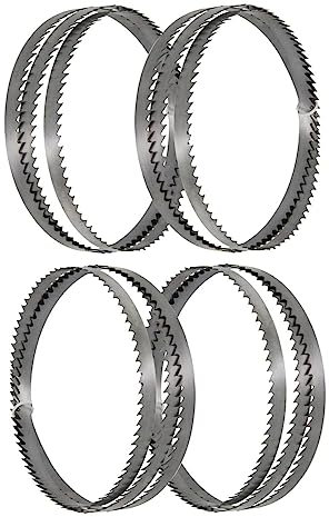 Sankuai Set di 4 Lame per Sega A Nastro SK5, 1400mm (Lunghezza) x 10mm(Larghezza) x 0,5mm(Spessore) per Sega A Nastro 8, 6tpi