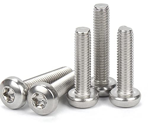 Qrity 25 Stück M5 x 16mm Torx Schrauben - Edelstahl Maschinenschrauben Mit Knopfkopf Und Sechskantantrieb