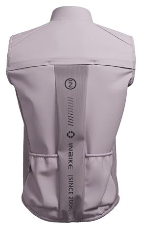 INBIKE Windweste Fahrradweste Herren Damen Sommer Leichte Laufweste Fahrradjacke Reflektierend Ärmellos Winddicht Atmungsaktiv für Fahrrad Rennrad Laufen Sport Wandern Outdoor Pink XL
