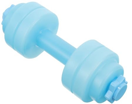 Kisangel Dumbbell Water Bottle Weight Water Bottle for Fitness and Gym Use Large Capacity for Running and Outdoor Activities Material Dumbbell Shaped for Comfortable to Hold