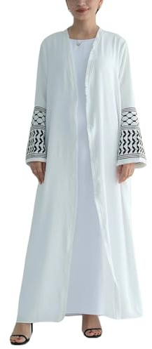 RUIG Muslimische Kleid Mode Offene Cardigan Abayas Stickerei Kimono für WomenTürkiye Elegante Islam Kleidung ohne Hijab