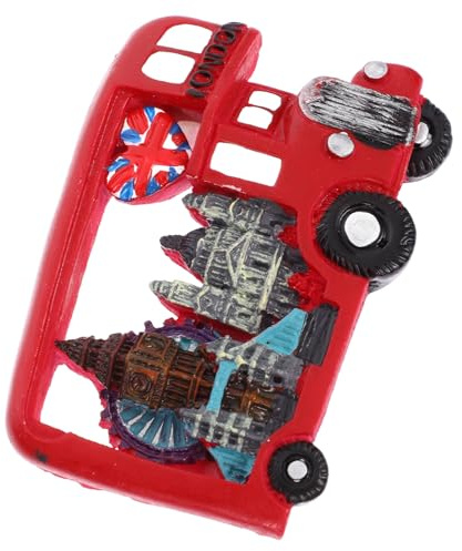 Veemoon Kühlschrankmagnet Bus-Form Dekorativer Magnet Aus Stabilem Harz Für Kühlschrank Und Magnettafel Lustige Küchendekoration Vielseitig Einsetzbar Einzigartiges Design
