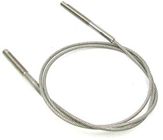 Funi di Traino Corda A Due Teste A Filo in Acciaio Inox Due Fascia da 5 Mm A Vite Srapoconus con Fermezza
