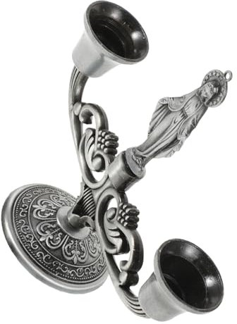 Yardenfun Kerzenständer im Retro-Stil Metallsäule Kerzenständer für Heimdekoration und Esstisch