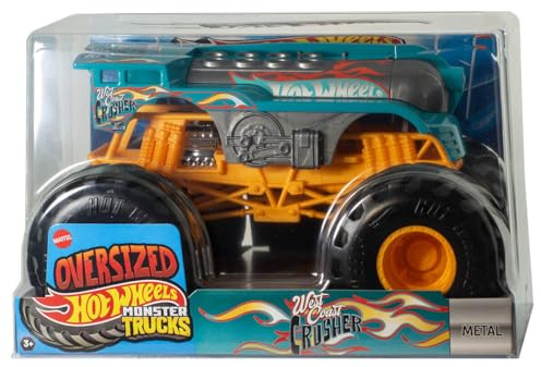 Hot Wheels - Monster Truck de gran tamaño (trituradora de la costa oeste) /juguetes