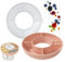 GIDWRIY Bol à Collation pour Stanley,Coupe à Goûter pour Stanley Cup Snack Bowl,Assiettes a Snack 4 Compartiments,Plat Aperitif Avec Couvercle,Plateau de Service Divisé pour Bonbons, Popcorn-Rose