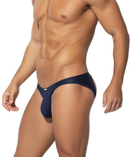 Casey Kevin Jockstrap herr nät underkläder, mesh ventilerande jockstrap sportunderkläder suspensorium män string tanga män, T4-bleu marin, M