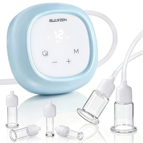 Electric Facial Cupping Therapy Set, 3-in-1 Face Cupping, Gua Sha & Massage Tool for Skin Care, 6 Pcs Glass Facial Rejuvenation Device for Sculpting, & Toning Chin, Jawline & Neck