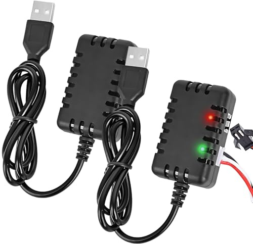 2 Pcs 7.4v Kompatibel Mit Lipo Battery Ladegerät Kompatibel Mit Lipo Battery Ladegerät Für 2s Akku Rc Auto Drone Boat Airplane Monstertruck Quadcopter Airsoft Scx24 Scx10