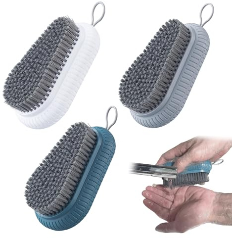 Spazzola per Unghie Mani,Suuwwn 3 Pcs resistenti per la pulizia delle unghie Lavaggio Di Mani Spazzolino setole dure per la pulizia delle unghie per lo scrub delle mani e le dita dei piedi
