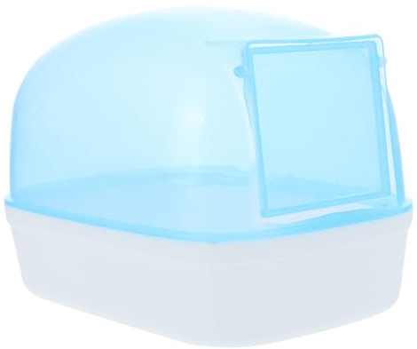 Toddmomy 2 Piezas Bañera de Hámster de Plástico Transparente Accesorio Multifuncional para Sauna y Baño de Roedores Diseño Compacto y de Limpiar para Hamsters y Mascotas Pequeñas