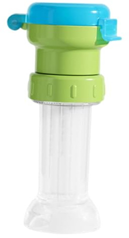 Generic Bottiglia D'acqua con Tappo a Cannuccia, Coperchio Superiore Ribaltabile, Antipolvere, Facile Da Usare per Bevande a Base di Succhi, Port, Verde Blu, Taglia unica bambino