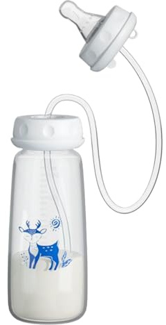 Biberon Mani Libere, 240ml Biberon Anticolica Con Cannuccia, Portatile Bottiglia Da Latte Per Genitori Casa Camera Da Cucina Asilo Ristorante Hotel Viaggio