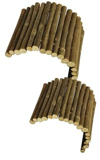 QUXVUIS Dynamisches Kletterspielzeug aus Holz für Hamster, fördert die Koordination und ist zum Knabbern geeignet. Sicher für Igel, Ratten, Hamster und Chinchillas.