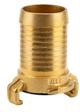 Gardena slangkoppling för snabbkoppling i mässing: Slangadapter för 32 mm-slangar (1 1/4 tum), tekniska armaturer från Gardena (7104-20)
