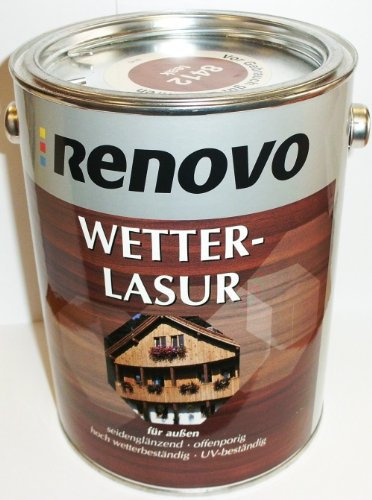 Renovo, Wetterlasur, 2,5 L. Tannengrün, seidenglänzend für außen