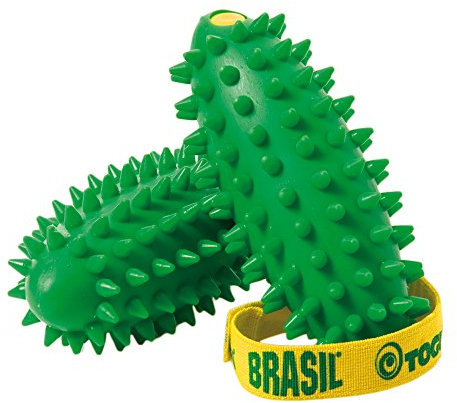 TOGU Brasil 2er-Set inkl. Übungsanleitung, Grün, mit gelben Verschlußstöpsel, 1 Paar