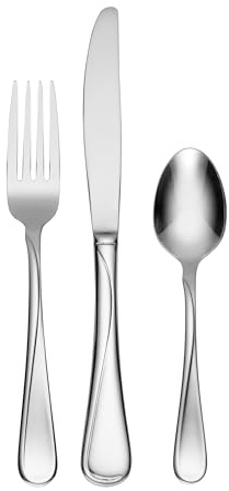 Oneida Flight 12-Piece Stainless Steel Flatware Set, Service for 4
