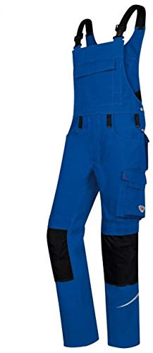 BP 1804-720-13-54l Latzhose, Stretch-Hosenträger mit Clipbefestigungen, 305,00 g/m² Verstärkte Baumwolle, Königsblau, 54l