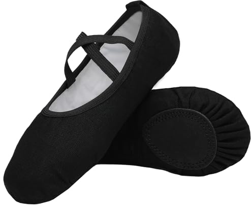 Acfoda Ballettschuhe Gymnastikschuhe Ballettschläppchen Ballerinas Tanzschuhe für Mädchen Kinder Damen Gr.22-44
