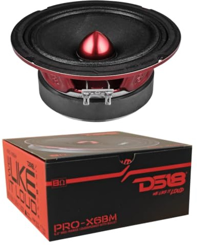 DS18 1 MIDRANGE PRO-X6BM 16,50 cm 165 mm 6,5 de diamètre 250 Watts rms et 500 Watts Max 8 ohms sensibilité 94 DB Maison, 1 pièce