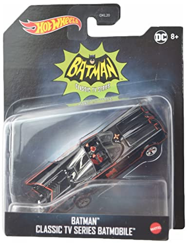 Hot Wheels Batman Classic TV Series Batmobile - Voiture - Diecast Model Car - Batmobile - Échelle 1:50 - Collectible - pour Enfants - Garçons