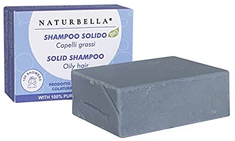 Naturbella - Shampoo Solido per CAPELLI GRASSI - Maxi Formato da 100gr con Oli Essenziali - 100% Naturale - 100% Artigianale - Made in Italy