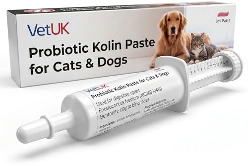 VetUK 30 ml Probiotic for Dogs & Cats prokoline paste for dogs Digestive Support and Gut Health Supplement for Loose Stools