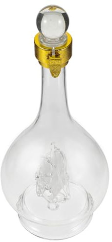 OUNONA Transparentes Glas Weinflasche Whiskyglas Dekorativ Wein Karaffe Spirituosen Glasflasche Weinglas Für Zuhause Party Restaurant Hotel