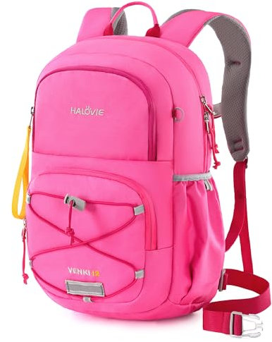 HALOVIE Kinderrucksack Mädchen 12L Wanderrucksack mit Brustgurt für 3-8 Jährige Kinder Rucksack für Wandern Outdoor