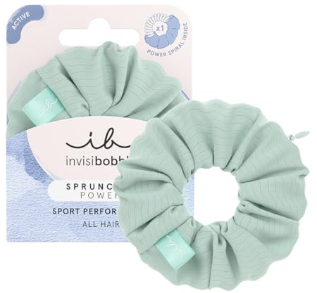 invisibobble Scrunchie Power All In One - Accesorio elegante para el cabello con compartimento integrado con cremallera, espiral potente, HairLoveTech