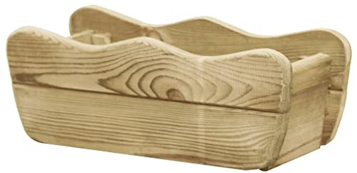 HETFTJN Letto Rialzato, Cassoni Orto Aiuola Vaso Da Terra Alto Letto Rialzato Adatto per Giardino Balcone Terrazzo Esterno da Giardino 50x18x18 cm Legno di Pino Impregnato