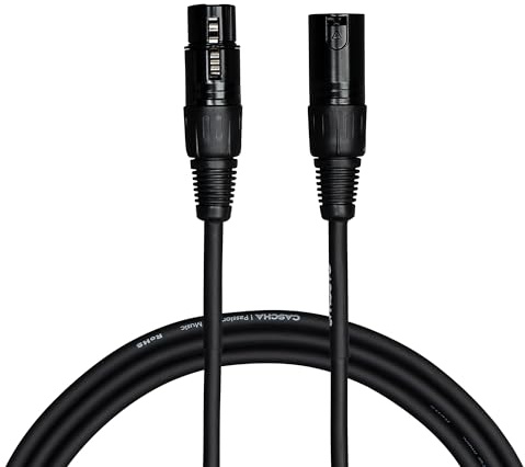 CASCHA Standard Line Microphone Cable (XLR), Black, 9 m