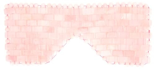 Maschera per Occhi in Pietra di Giade - Naturale per Terapia Calda e Fredda - Per Dormire e Rilassamento - Antietà e Wellbeing