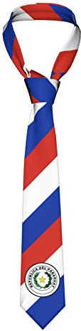 Business Krawatte Paraguay-Flagge Paraguaian, Krawattenschal Mikrofaser Herren Seidenkrawatte Casual Tie Für Herren Hochzeit Party