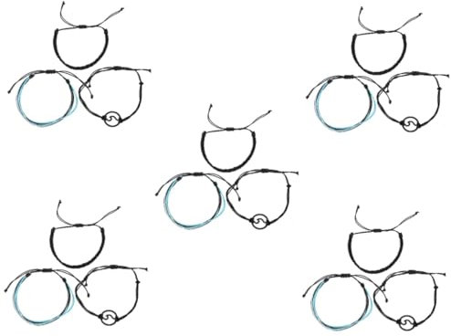 WRITWAA 5sätze Handgefertigte Bohemian Armbänder Einstellbare Woven Armbänder Für Teenager Mädchen Vielseitige Schmuckstücke Für Geburtstagsfeiern Strand Und Alltag