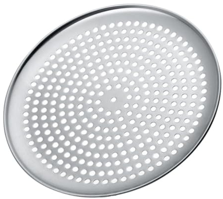 BUGUUYO Plaque à Pizza Perforée 10 Pouces Antiadhésive Pour Cuisson à Domicile Accessoires De Four Partagez Famille Et