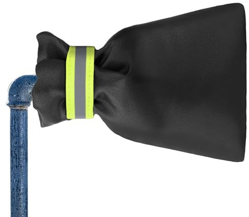 BEEWAY Outdoor Tap Cover for Winter, Large Outside Tap Cover Frost Protector with Reflective Strip, Waterproof Thickened Tap Jacket Protects Your Tap from Freezing Bursting