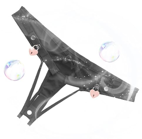 QgLust Herren Peniskäfig Auxiliary Keuschheitskäfig Keuschheitsgürtel Keuschheitskäfig Gerät, SM Fetisch Extreme Bondage Sexy Höschen Keuschheitsgürtelgerät (Schwarz-L)