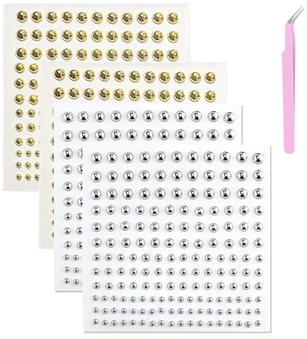 Fake Agogue 660 Stück Nicht Durchdringender Nasenstecker Zum Aufkleben, Bauchnabelaufkleber