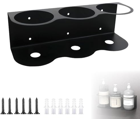 FENGJIAHUI Bombolette Spray Portabottiglie Spray, Porta Lattine, Porta Bombolette Spray, Supporto per Bomboletta Spray, Accessorio per Attrezzi ad Aria Compressa per Garage Officina (3 Slot)