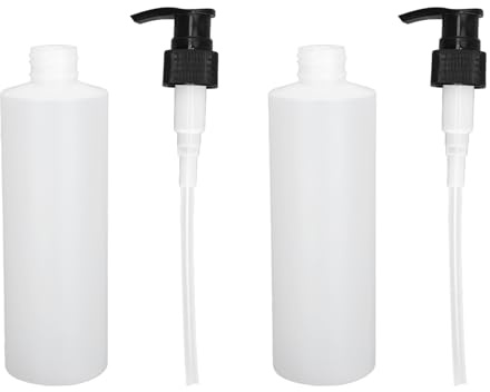 Bonbela 2 Pièces 250ml Distributeur D'huile de Massage Rechargeable Réutilisable Crème Shampooing Pompe Distributeur pour Chauffe-huile de Massage