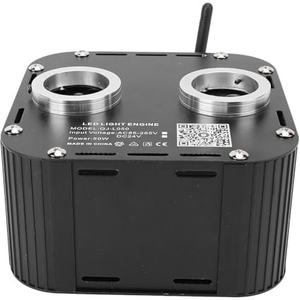 Spacnana 50W Dual Color Twinkle LED -Glasfaser -Lichterkit mit App -Steuerung, Schall Aktiviert, Fernbedienung für Auto -Home Astral Sky (EU-Stecker)