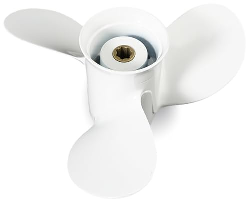 QIKIRUO Bootspropeller 8 1/2 x 8 1/2-N für Yamaha 6 PS 8 PS 9,9 PS F6 F8 F9,9/Außenbordpropeller für Yamaha 2/4-Takt-Motor, 7 Spline-Zähne, rechts