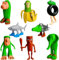 Pipihome Italian Brainrot Toys, 8 Pcs Brainrot Action Figures Set, Tung Tung Tung Sahur Figures, Tralalero Tralala Toy Desk Decorations, Creative Shark Monkey Gifts for Fans, Colleagues, Friends